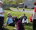 La sieste sur l'herbe en attendant de gteau et le cidre