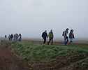 Cap  l'Est sur le GR 14, visibilit trs rduite