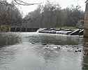 Le barrage et le dversoir du Moulin du Pont